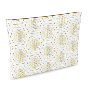 Sweet Life White Leather Clutch