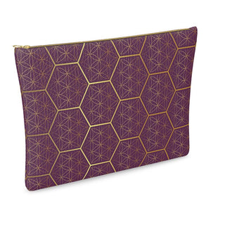 Sweet Life Too Plum Leather Clutch